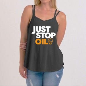 Groom Just Stop Oil Women's Strappy Tank