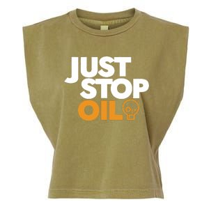 Groom Just Stop Oil Garment-Dyed Women's Muscle Tee