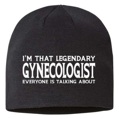 Gynecologist Job Title Employee Funny Worker Gynecologist Sustainable Beanie