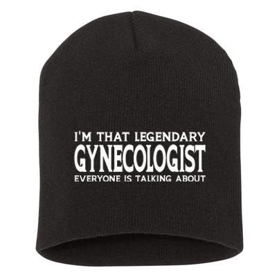 Gynecologist Job Title Employee Funny Worker Gynecologist Short Acrylic Beanie