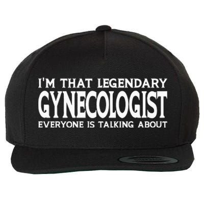 Gynecologist Job Title Employee Funny Worker Gynecologist Wool Snapback Cap