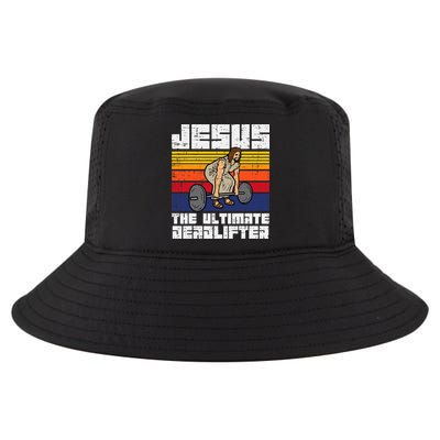 Gym Jesus Ultimate Deadlifter Christian Workout Cool Comfort Performance Bucket Hat