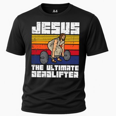 Gym Jesus Ultimate Deadlifter Christian Workout Cooling Performance Crew T-Shirt
