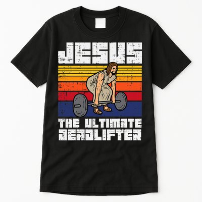 Gym Jesus Ultimate Deadlifter Christian Workout Tall T-Shirt