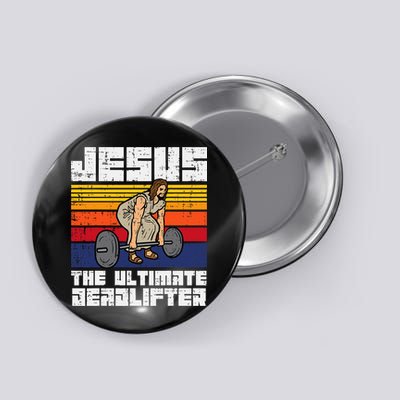 Gym Jesus Ultimate Deadlifter Christian Workout Button
