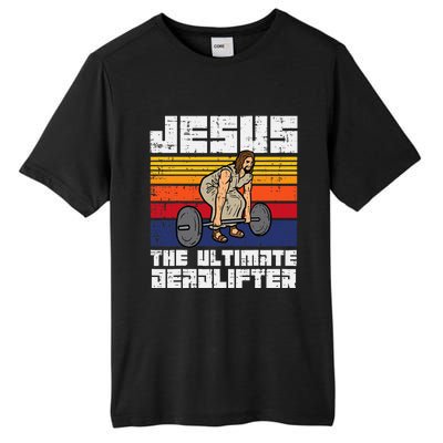 Gym Jesus Ultimate Deadlifter Christian Workout Tall Fusion ChromaSoft Performance T-Shirt