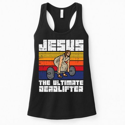 Gym Jesus Ultimate Deadlifter Christian Workout Womens Tank Top