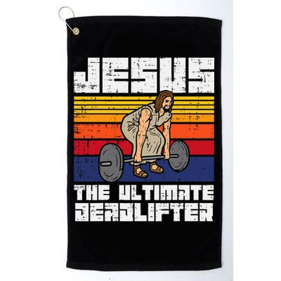 Gym Jesus Ultimate Deadlifter Christian Workout Golf Towel