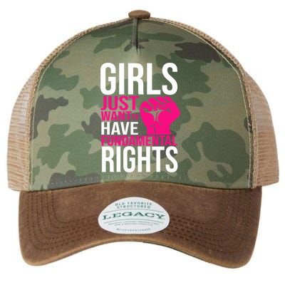 Girl  Just Want To Have Fundamental Rights Legacy Tie Dye Trucker Hat