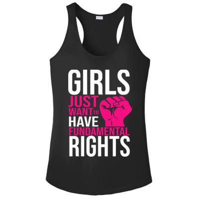 Girl  Just Want To Have Fundamental Rights Ladies PosiCharge Competitor Racerback Tank