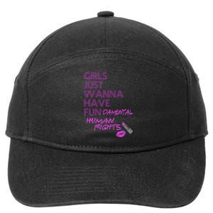 Girls Just Wanna Have Fundamental Human Rights 7-Panel Snapback Hat