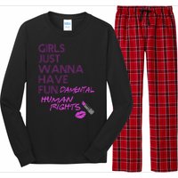 Girls Just Wanna Have Fundamental Human Rights Long Sleeve Pajama Set