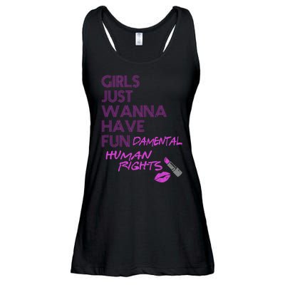 Girls Just Wanna Have Fundamental Human Rights Ladies Essential Flowy Tank