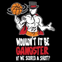 Gic January WouldnT It Be Gangster If We Scored A Shot Drawstring Bag
