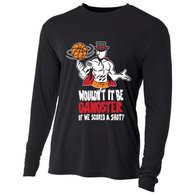 Gic January WouldnT It Be Gangster If We Scored A Shot Cooling Performance Long Sleeve Crew