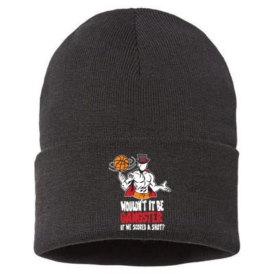 Gic January WouldnT It Be Gangster If We Scored A Shot Sustainable Knit Beanie