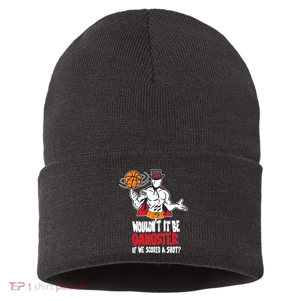 Gic January WouldnT It Be Gangster If We Scored A Shot Sustainable Knit Beanie