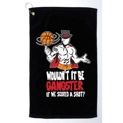 Gic January WouldnT It Be Gangster If We Scored A Shot Golf Towel