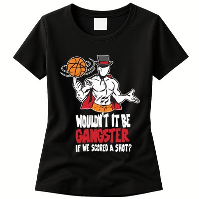 Gic January WouldnT It Be Gangster If We Scored A Shot Womens T-Shirt