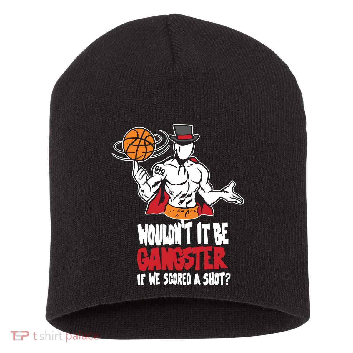 Gic January WouldnT It Be Gangster If We Scored A Shot Short Acrylic Beanie