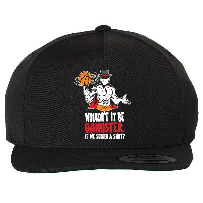 Gic January WouldnT It Be Gangster If We Scored A Shot Wool Snapback Cap