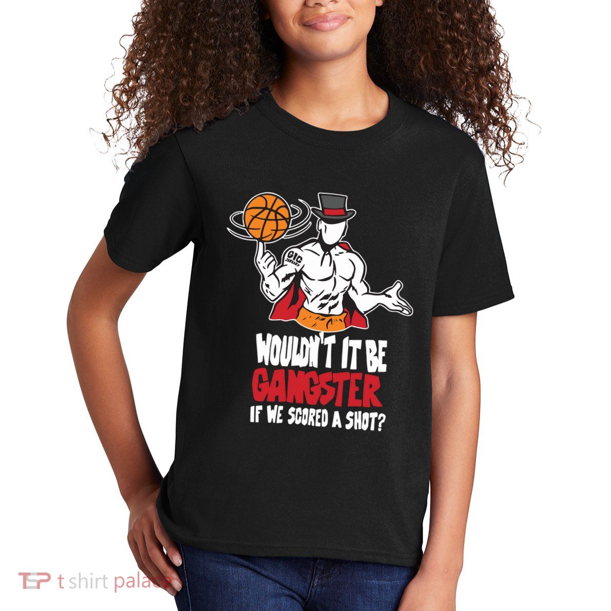 Gic January WouldnT It Be Gangster If We Scored A Shot Kids T-Shirt