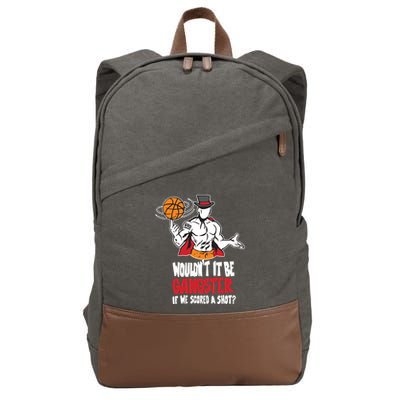 Gic January WouldnT It Be Gangster If We Scored A Shot Cotton Canvas Backpack