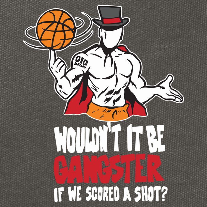 Gic January WouldnT It Be Gangster If We Scored A Shot Cotton Canvas Backpack