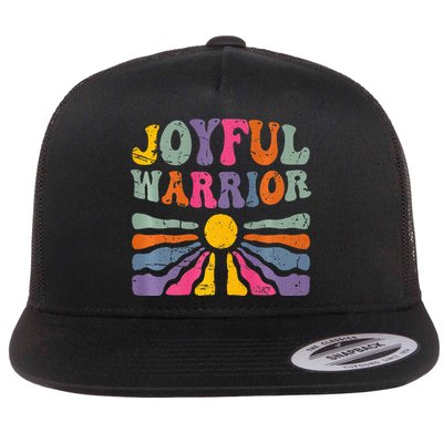 Groovy Joyful Warrior Kamala 2024 Joyful Warrior Waltz Flat Bill Trucker Hat