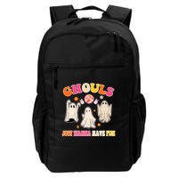 Ghouls Just Wanna Have Fun Halloween Groovy Ghost Backpack