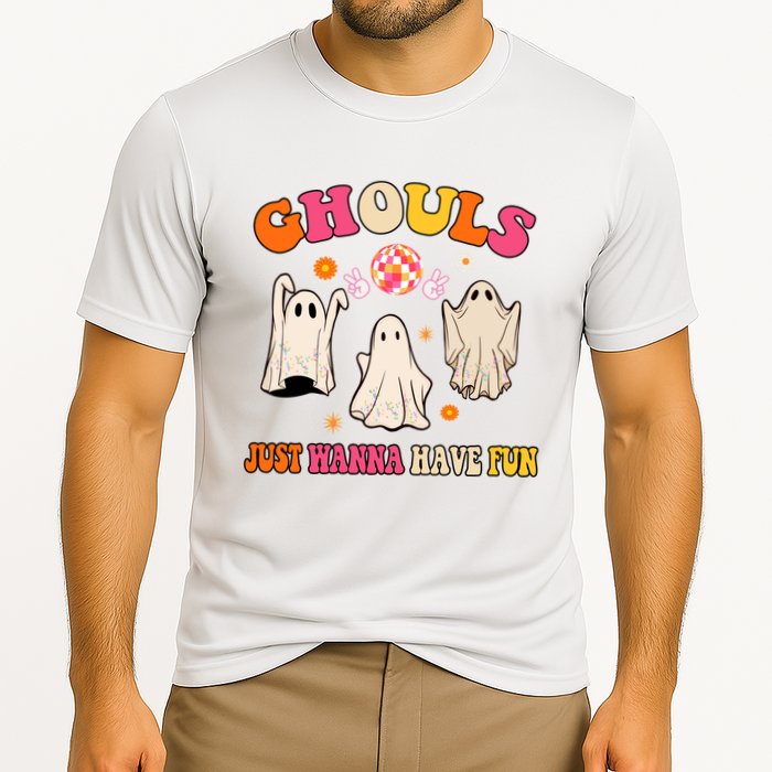 Ghouls Just Wanna Have Fun Halloween Groovy Ghost Performance Shirt
