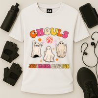 Ghouls Just Wanna Have Fun Halloween Groovy Ghost Performance Shirt