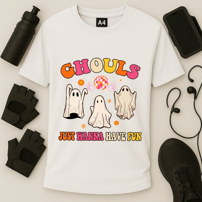 Ghouls Just Wanna Have Fun Halloween Groovy Ghost Performance Shirt