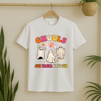 Ghouls Just Wanna Have Fun Halloween Groovy Ghost T-Shirt