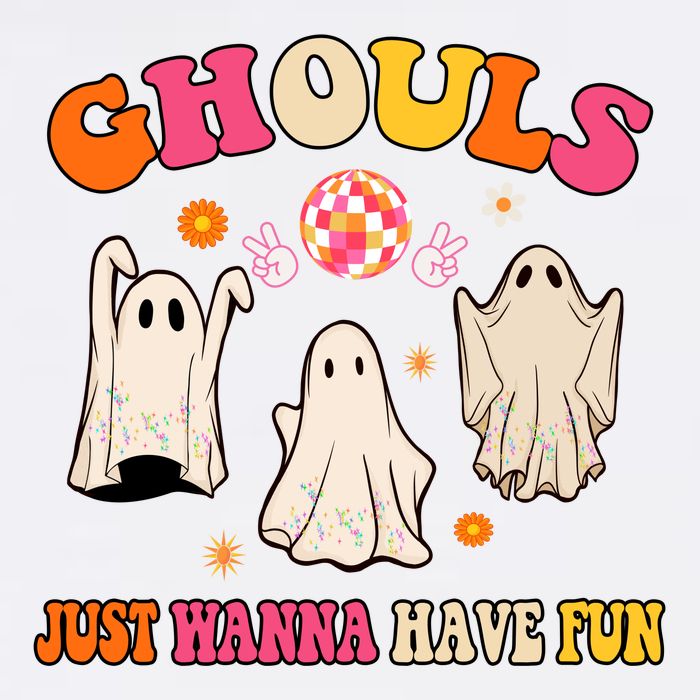 Ghouls Just Wanna Have Fun Halloween Groovy Ghost T-Shirt
