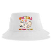 Ghouls Just Wanna Have Fun Halloween Groovy Ghost Sustainable Bucket Hat