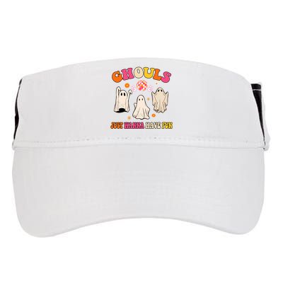 Ghouls Just Wanna Have Fun Halloween Groovy Ghost Adult Drive Performance Visor