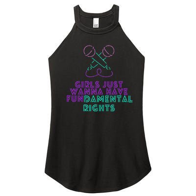 Girl Just Want To Have Fundamental Rights Women’s Perfect Tri Rocker Tank