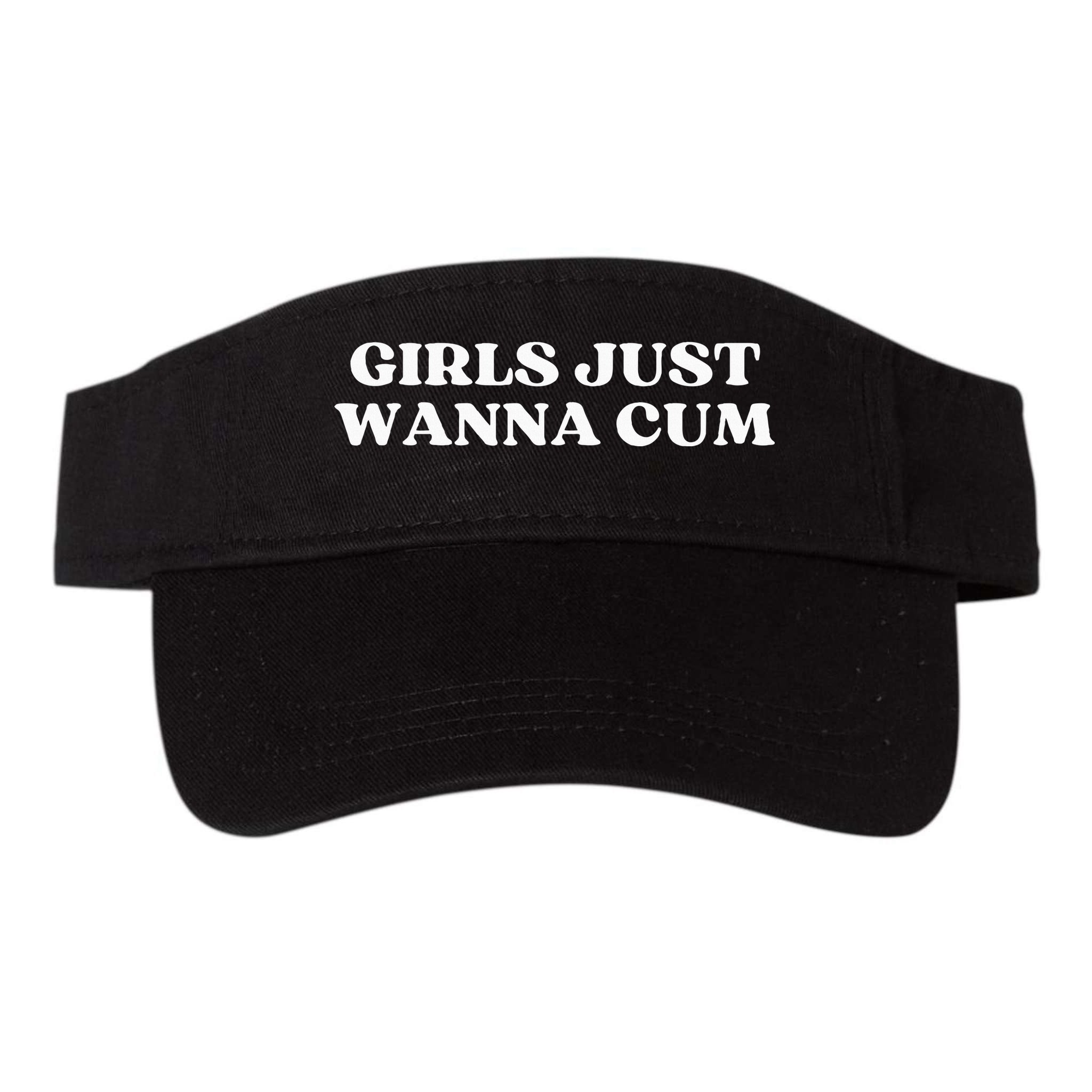 Girl Just Wanna Cum Aesthetic Visor