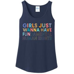 Girls Just Wanna Have Fundamental Rights Ladies Essential Tank