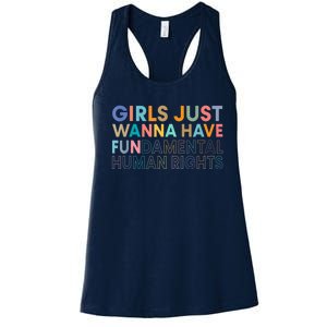 Girls Just Wanna Have Fundamental Rights Women's Racerback Tank