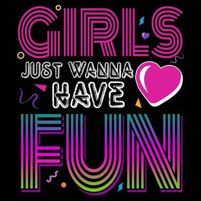 Girls Just Wanna Have Fun 80s Retro Party Bag