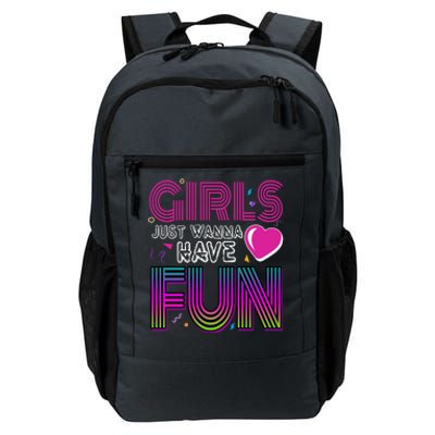 Girls Just Wanna Have Fun 80s Retro Party Daily Commute Backpack