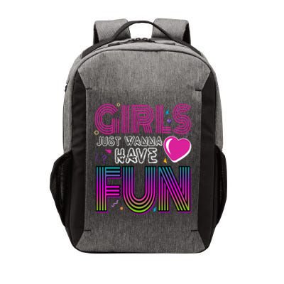 Girls Just Wanna Have Fun 80s Retro Party Vector Backpack