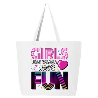 Girls Just Wanna Have Fun 80s Retro Party 25L Jumbo Tote