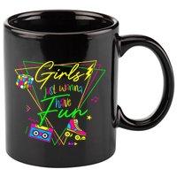 Girl Just Wanna Have Fun This Is My 80s Costume Party 11oz C Handle Ceramic Mug