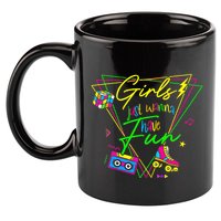 Girl Just Wanna Have Fun This Is My 80s Costume Party 11oz C Handle Ceramic Mug