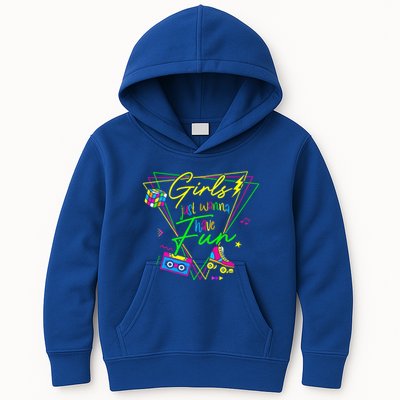 Girl Just Wanna Have Fun This Is My 80s Costume Party Kids Hoodie