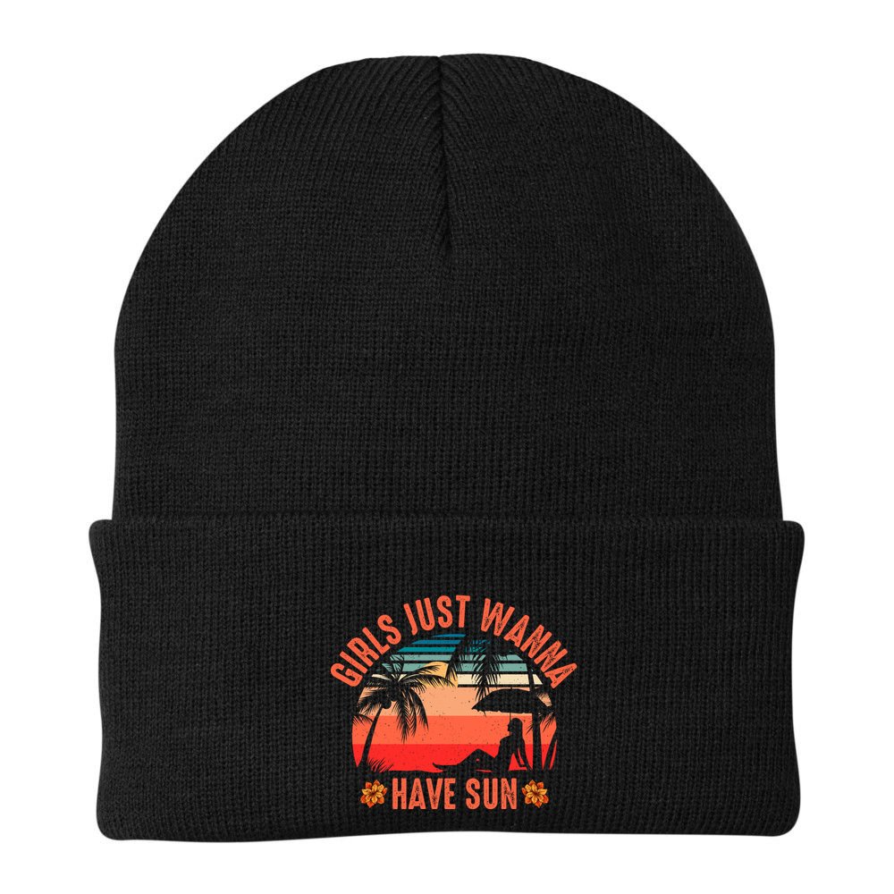 Girls_ Just Wanna Have Sun Beanie
