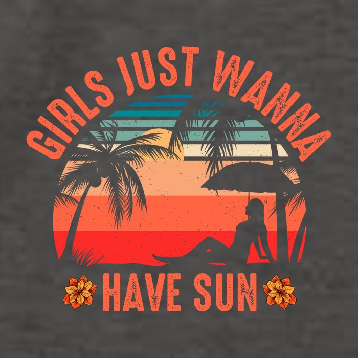 Girls_ Just Wanna Have Sun Vector Backpack